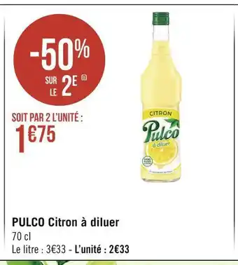 Géant Casino Pulco pulco citron à diluer offre