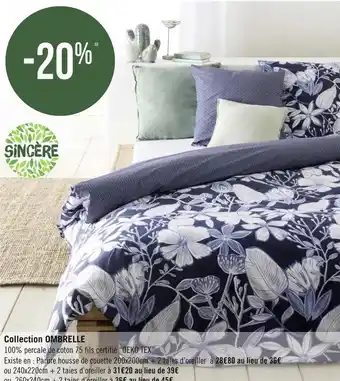 Géant Casino Sincère bon plan sur la collection ombrelle de la marque sincère offre