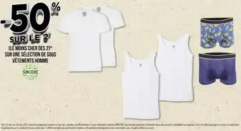 Géant Casino Sincère bon plan sur une sélection de sous vêtements homme de la marque sincere offre