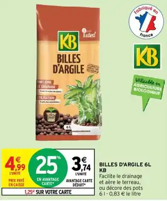 Intermarché Billes d'Argile 6L KB offre