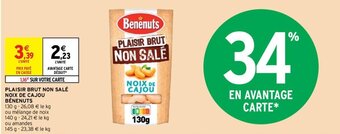 Plaisir Brut Non Salé Noix de Cajou Bénenuts