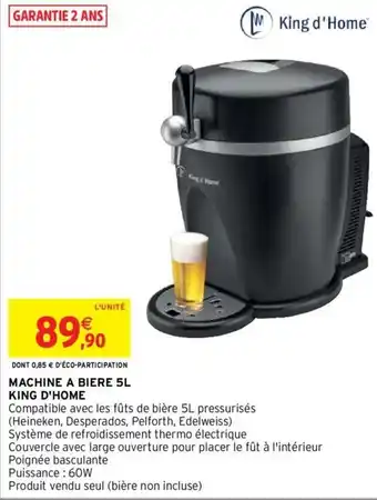 Intermarché Machine a Biere 5L Kind d'Home offre