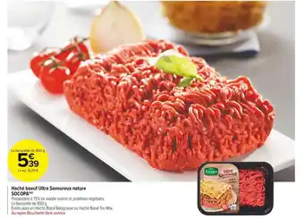Carrefour Market Socopa haché boeuf ultra savoureux nature offre