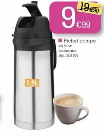 Pichet pompe
