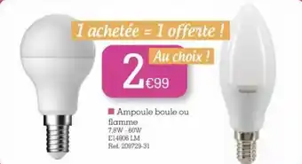 Kandy Ampoule boule ou bamme offre