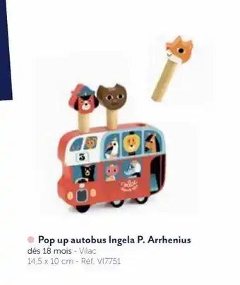 Le Bonhomme de Bois Pop up autobus ingela p. arrhenius vilac (centr) offre