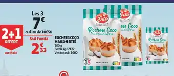 Auchan Rochers Coco Maison Erté offre