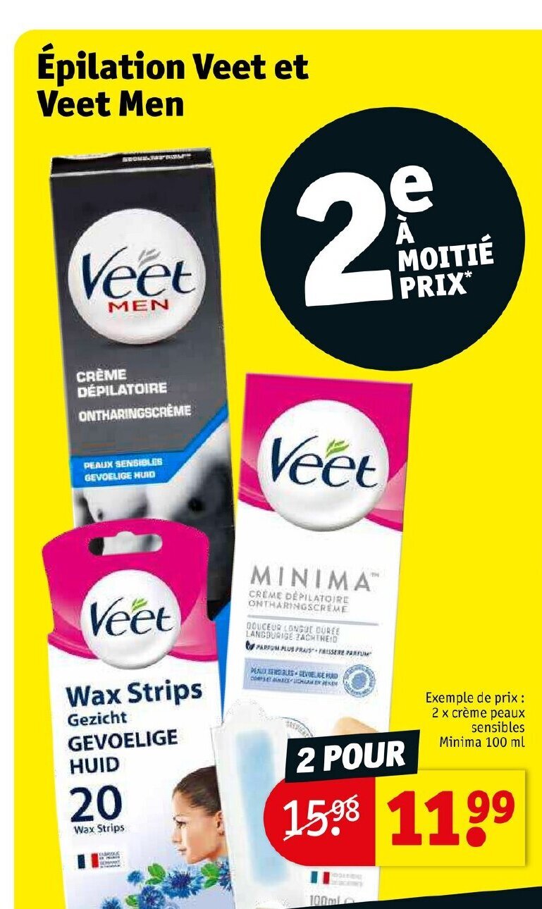 Promo Épilation Veet Et Veet Men chez Kruidvat