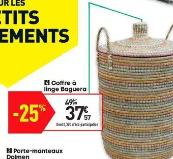 Conforama Coffre à Linge Baguera offre
