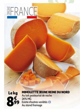 Auchan Mimolette jeune reine du nord offre