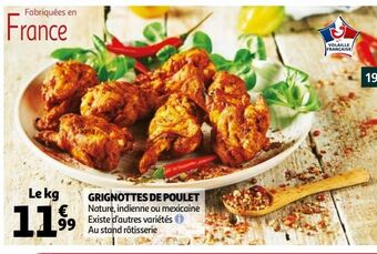 Grignottes de poulet
