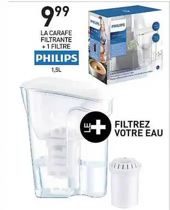 Carafe Filtrante + 1 Filtre Philips