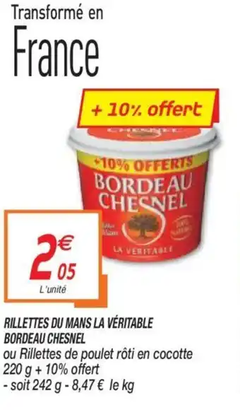Netto Rillettes Du Mans La Véritable Bordeau Chesnel offre