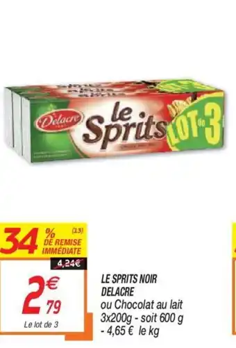 Netto Le Sprits Noir Delacre offre