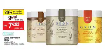 Migros Glace à la vanille GROM offre