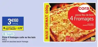 Migros Pizza 4 fromages cuite au feu bois offre