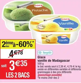 Glace vanille de madagascar