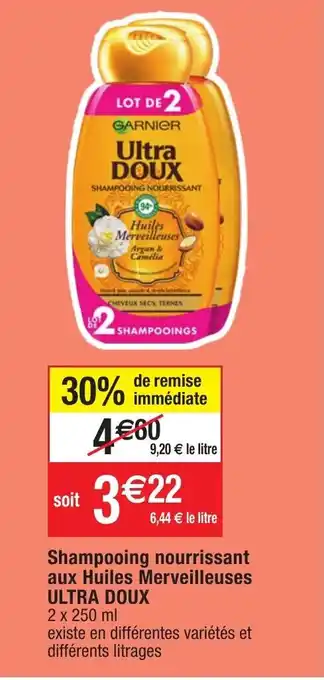 Migros Shampooing nourrissant aux huiles merveilleuses ULTRA DOUX offre