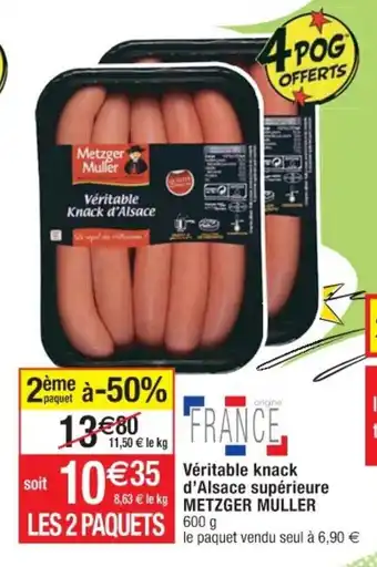 Véritable knack d'Alsace supérieure Metzger Muller
