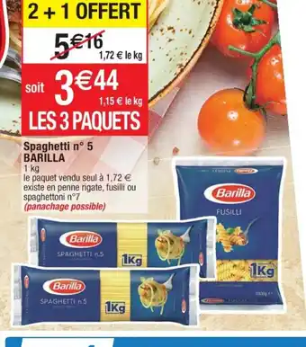 Cora x Carrefour Spaghetti n°5 Barilla offre