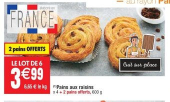 Cora x Carrefour Pains Aux Raisins offre
