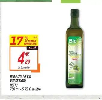 Netto Huile d'Olive Bio Vierge Extra Netto offre