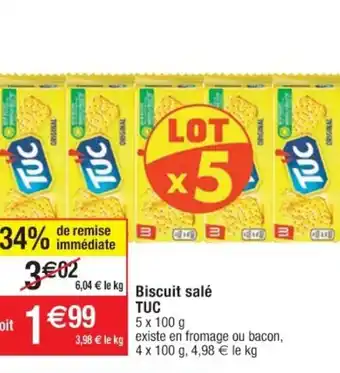 Cora x Carrefour Biscuit Salé Tuc offre