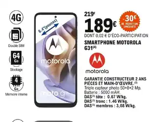 E.Leclerc Motorola Smartphone Motorola G31 offre