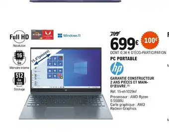 E.Leclerc Hp Pc Portable offre