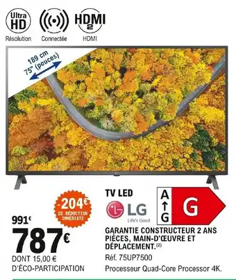 E.Leclerc LG Tv Led offre