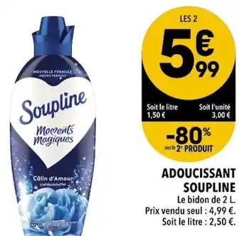 Supeco Adoucissant Soupline offre