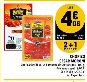 Supeco Chorizo César Moroni offre