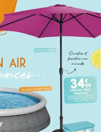 L'incroyable Parasol Droit Portimao offre