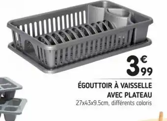 Égouttoir à Vaisselle Avec Plateau