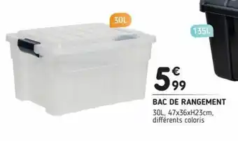 L'incroyable Bac de Rangement offre