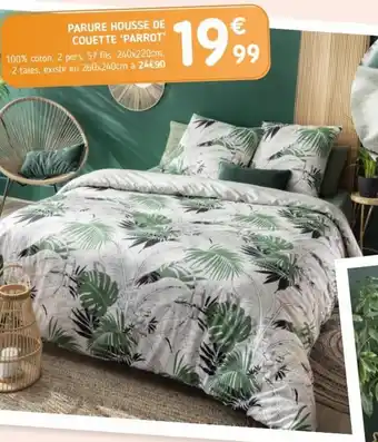 L'incroyable Parure Housse de Couette Parrot offre