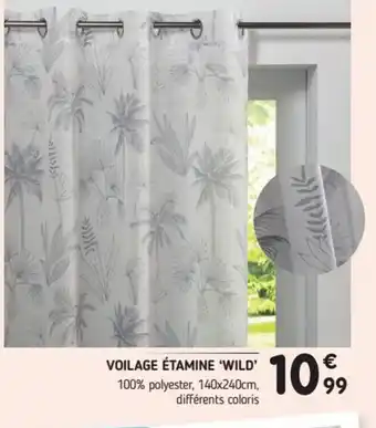 L'incroyable Voilage étamine Wild offre