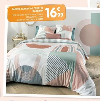 L'incroyable Parure housse de couette rainbow offre