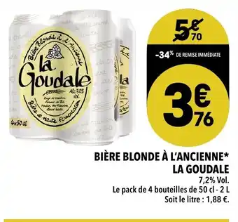 Supeco Bière blonde à l'Ancienne La Goudale offre