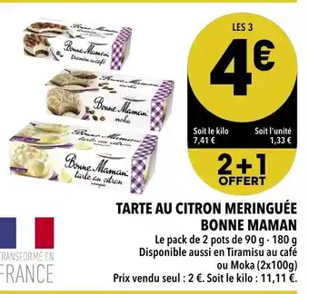 Supeco Tarte au Citron meringuée Bonne Maman offre