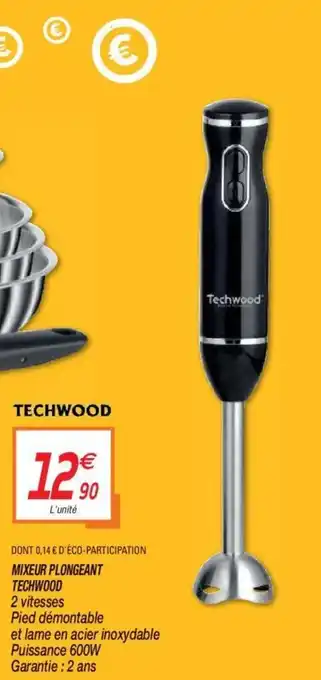 Netto Mixeur plongeant Techwood offre