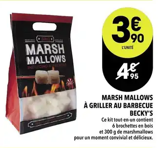 Supeco Marsh Mallows à Griller au Barbecue Becky's offre