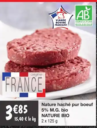 Migros Nature haché pur Bœuf 5% M.G bio offre