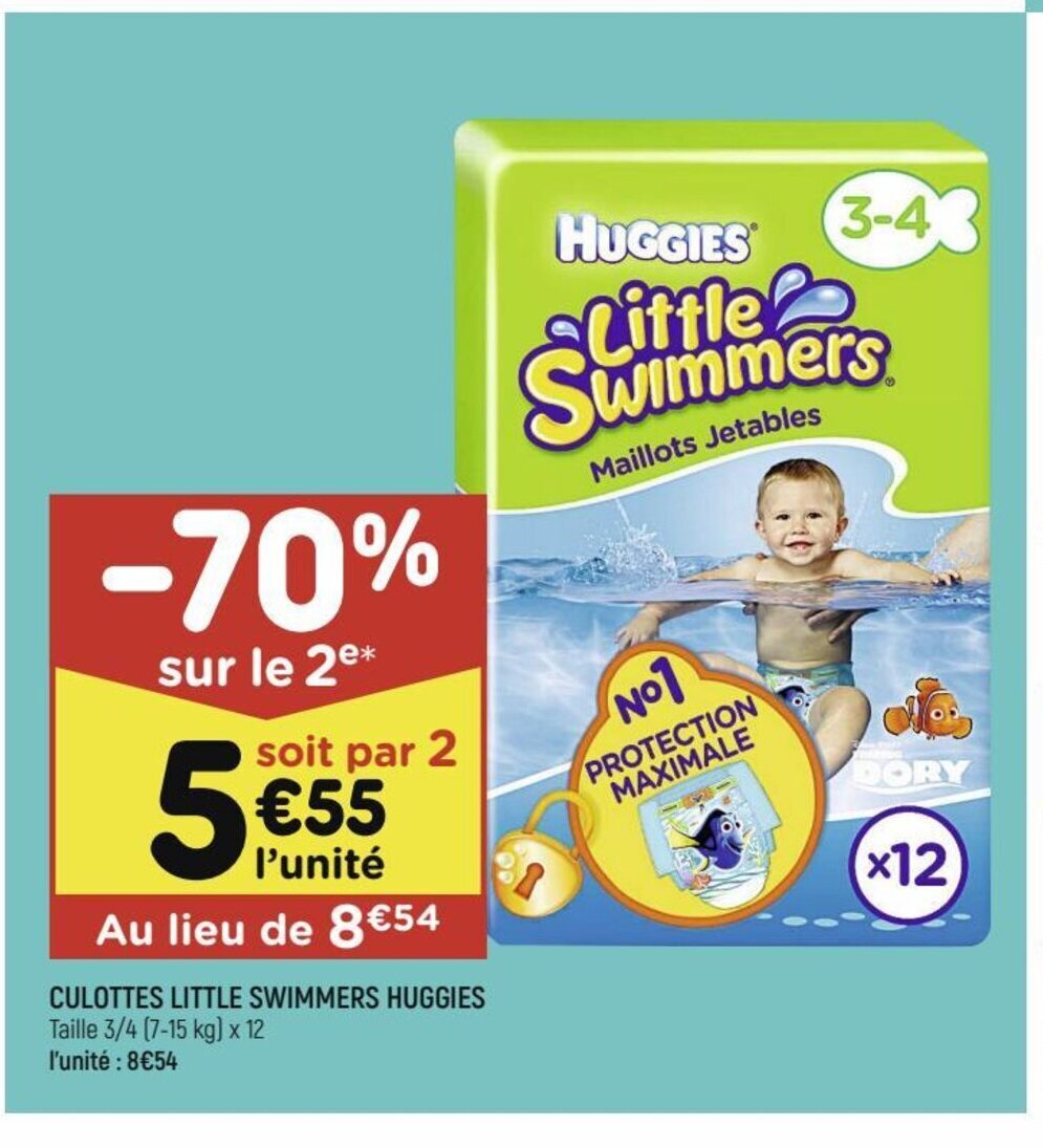 Promo Culottes Little Swimmers Huggies chez Leader Price