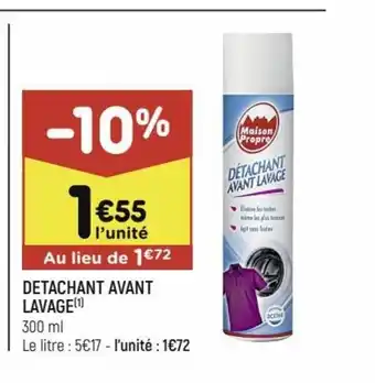 Detachant Avant Lavage