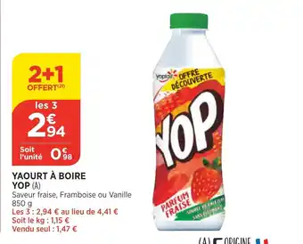 Bi1 Yaourt À Boire Yop offre