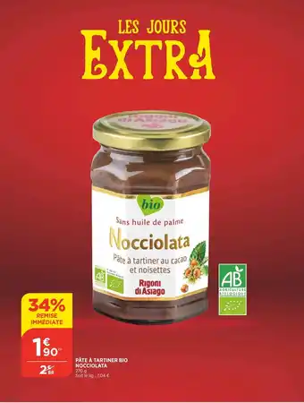 Bi1 Pâte À Tartiner Bio Noccialata offre