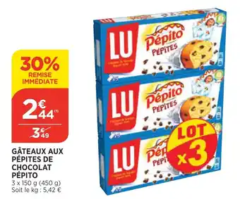 Bi1 Gâteaux Aux Pêpites De Chocolat Pêpito offre