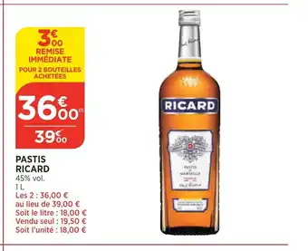 Bi1 Pastis Ricard offre