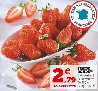 U Express Fraise ronde offre